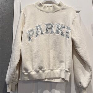 Parke S/M Mockneck Patch Sweatshirt. ❤️⚡️